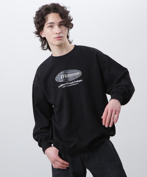 MANASTASH(マナスタッシュ)の「MANASTASH/マナスタッシュ CiTee SWEAT EMBLEM/シティスウェットエンブレム(スウェット・メンズ・ブラック/その他/ホワイト・M/L/S)」の6枚目の写真