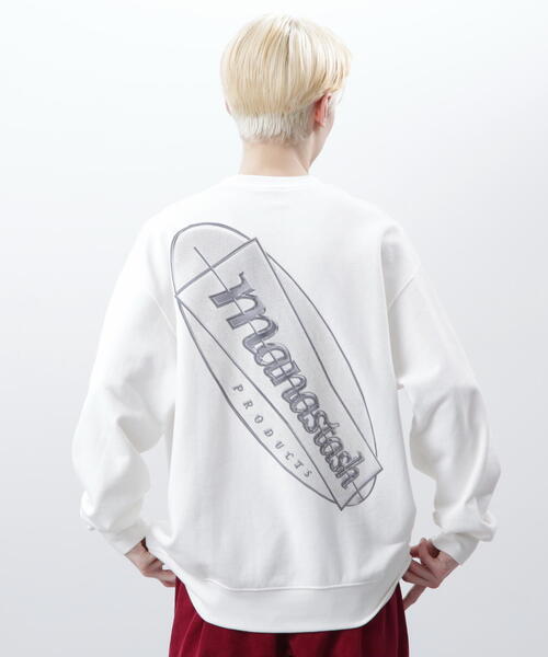 MANASTASH(マナスタッシュ)の「MANASTASH/マナスタッシュ CiTee SWEAT EMBLEM/シティスウェットエンブレム(スウェット・メンズ・ブラック/その他/ホワイト・M/L/S)」の10枚目の写真
