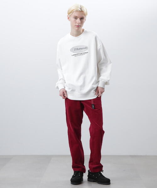MANASTASH(マナスタッシュ)の「MANASTASH/マナスタッシュ CiTee SWEAT EMBLEM/シティスウェットエンブレム(スウェット・メンズ・ブラック/その他/ホワイト・M/L/S)」の13枚目の写真