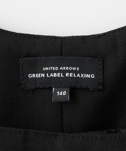 green label relaxing(グリーンレーベルリラクシング)の「プリーツライク タック ジャンパースカート / キッズ 140cm-160cm(ジャンパースカート・キッズ・ベージュ/ブラック・140cm/150cm/160cm)」の17枚目の写真