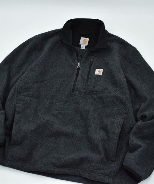 Carhartt(カーハート)の「【ヴィンテージ古着】Carhartt ハーフジップ フリース プルオーバー(その他トップス・メンズ・チャコールグレー・X-LARGE)」の1枚目の写真