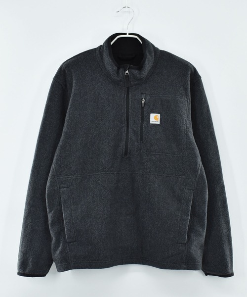 Carhartt(カーハート)の「【ヴィンテージ古着】Carhartt ハーフジップ フリース プルオーバー(その他トップス・メンズ・チャコールグレー・X-LARGE)」の2枚目の写真