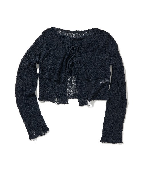 【最終価格】PERVERZE Double Sheer Cardigan Double Sheer Cardigan（カーディガン/ボレロ）｜PERVERZE