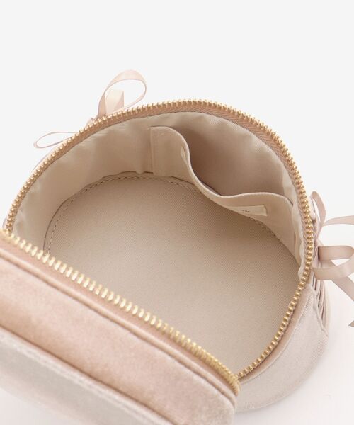 MAJESTIC LEGON（マジェスティックレゴン）の「レースアップベロアバニティバッグ（ショルダーバッグ・レディース・モカ/アイボリー・FREE）」の18枚目の写真