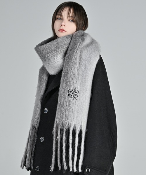 ADRER（アドラー）の「volume fringe shaggy muffler / ボリューム