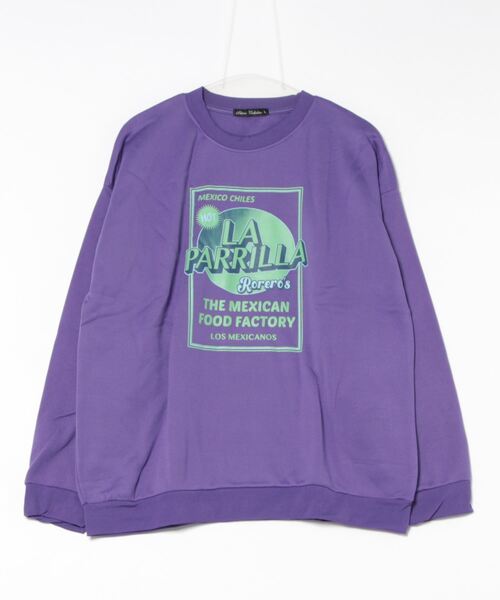 STYLEBLOCK（スタイルブロック）の「裏起毛プリントBIGトレーナー（スウェット・メンズ・オートミール/ネイビー/パープル/グレー/ベージュ/ベージュ系その他/グレイッシュベージュ/ブラック系その他/ブラック・M/L）」の9枚目の写真