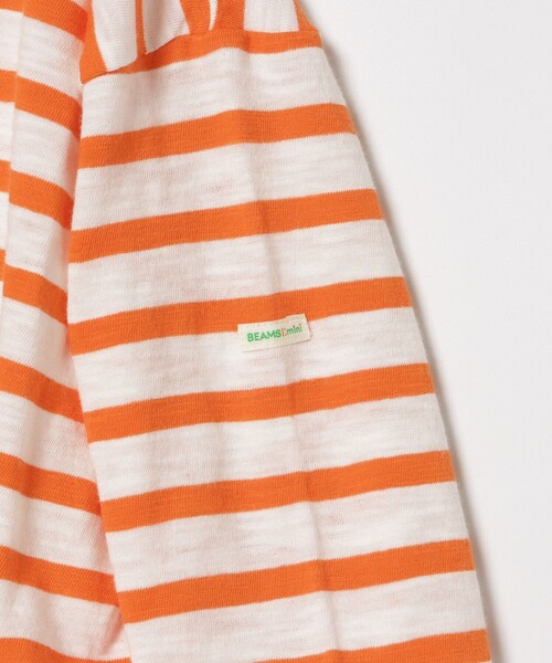 BEAMS mini（ビームスミニ）の「カラフル ボーダー ロングスリーブ Tシャツ 2025SS（90～150cm）（Tシャツ/カットソー・キッズ・その他/パープル/ケリーグリーン/オレンジ/ブルー/レッド系その他3・150/130/120/110/100/90/140）」の16枚目の写真