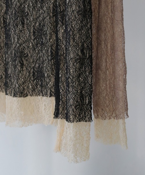 CLEIO（クレイオ）の「【CLEIO】レイヤードデザインレーストップス（Tシャツ/カットソー・レディース・ブラック/ベージュ・FREE）」の13枚目の写真