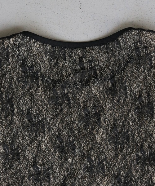 CLEIO（クレイオ）の「【CLEIO】レイヤードデザインレーストップス（Tシャツ/カットソー・レディース・ブラック/ベージュ・FREE）」の19枚目の写真