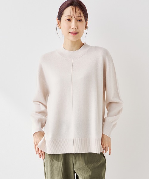 ルフィル カシミヤ ウール 長袖ニットセーター ピンク 楽天市場