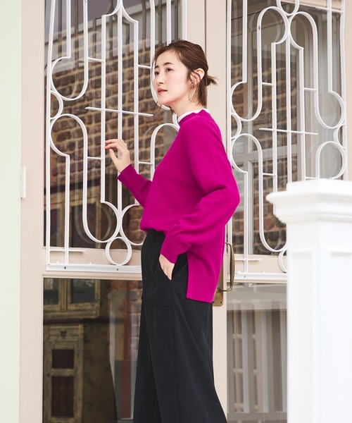 Petit Honfleur（プチオンフルール）の「ウールカシミヤニットプル