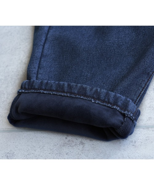 reca（レカ）の「裏起毛ボンディング タックデニムパンツ（デニムパンツ・レディース・ネイビー・M/L）」の21枚目の写真