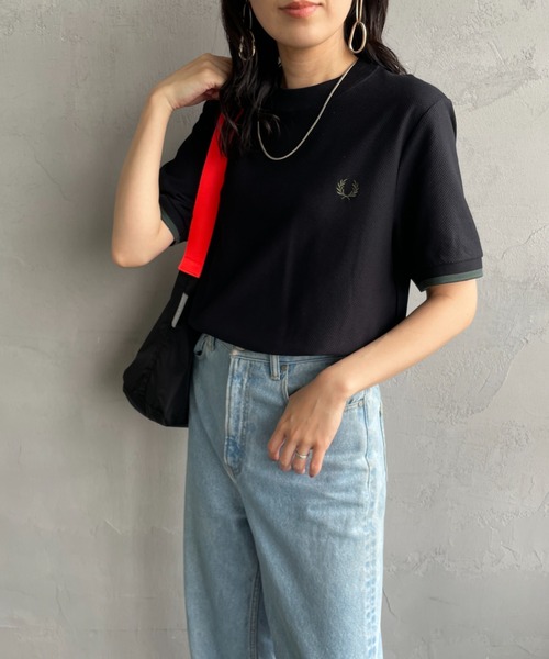 フレッドペリー鹿の子トップス　Tシャツ•カットソー ２着セット FRED PERRY｜コットン 鹿の子 ツインティップ Tシャツ “TIPPED