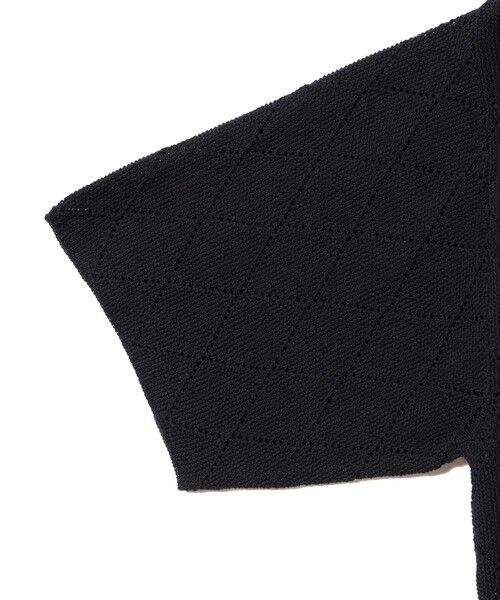 B:MING by BEAMS（ビーミングバイビームス）の「12ゲージ アーガイル スキッパー ポロシャツ（ポロシャツ・メンズ・ホワイト系その他5/ブラック・S/M/L/XL）」の11枚目の写真