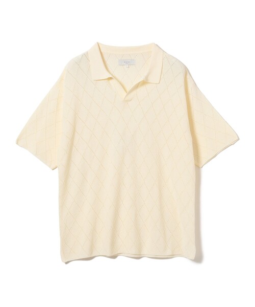 B:MING by BEAMS（ビーミングバイビームス）の「12ゲージ アーガイル スキッパー ポロシャツ（ポロシャツ・メンズ・ホワイト系その他5/ブラック・S/M/L/XL）」の15枚目の写真