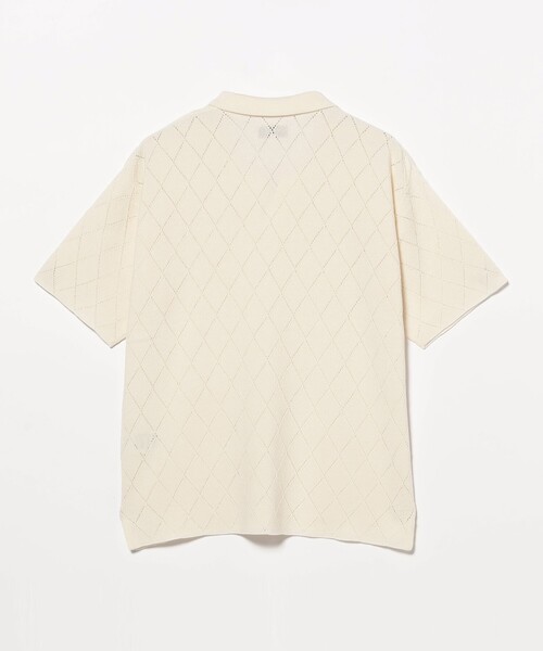 B:MING by BEAMS（ビーミングバイビームス）の「12ゲージ アーガイル スキッパー ポロシャツ（ポロシャツ・メンズ・ホワイト系その他5/ブラック・S/M/L/XL）」の21枚目の写真