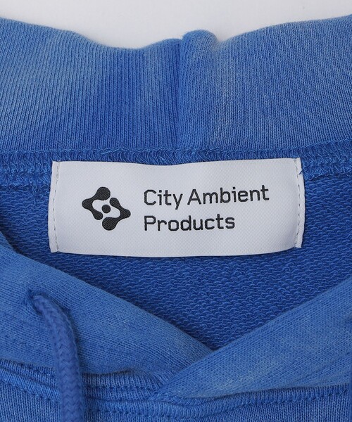 City Ambient Products(シティアンビエントプロダクツ)の「City Ambient Products: フロスト フェード スクエアロゴ スウェット パーカー(スウェット・メンズ・チャコールグレー/ブルー/レッド/ネイビー・SMALL/MEDIUM/LARGE)」の14枚目の写真