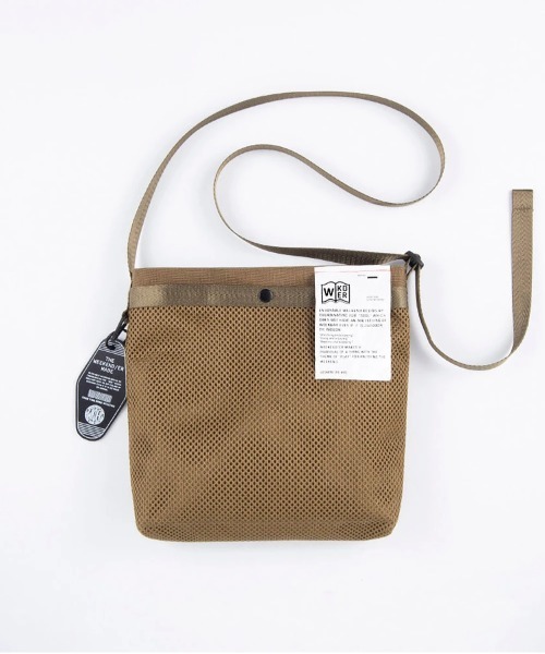 WEEKEND(ER)(ウィークエンダー)の「WEEKEND(ER)/ウィークエンダ― MESH& SHOULDER BAG(ショルダーバッグ・レディース・タン/グレー・FREE)」の7枚目の写真