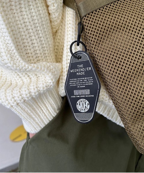 WEEKEND(ER)(ウィークエンダー)の「WEEKEND(ER)/ウィークエンダ― MESH& SHOULDER BAG(ショルダーバッグ・レディース・タン/グレー・FREE)」の10枚目の写真