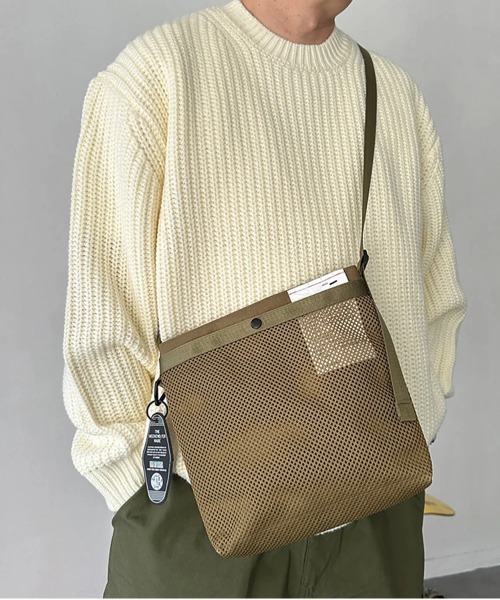 WEEKEND(ER)(ウィークエンダー)の「WEEKEND(ER)/ウィークエンダ― MESH& SHOULDER BAG(ショルダーバッグ・レディース・タン/グレー・FREE)」の11枚目の写真