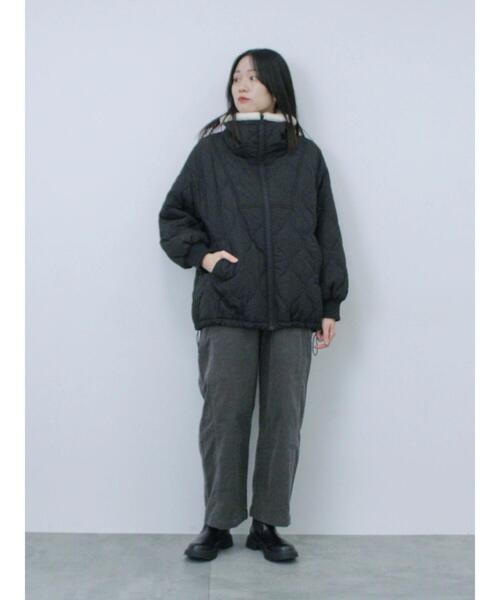 Samansa Mos2 blue（サマンサモスモスブルー）の「コーデュロイサイドタックパンツ（その他パンツ・レディース・チャコールグレー/ベージュ/キナリ・F）」の22枚目の写真