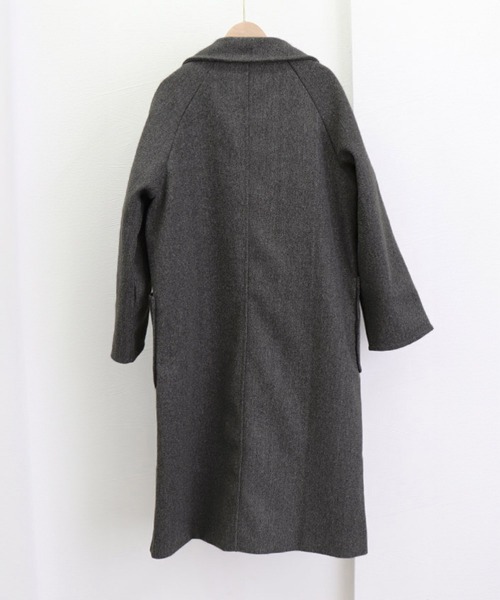 Miniministore(ミニミニストア)の「中綿 チェスターコート レディース 韓国風(トレンチコート・レディース・ブラック/ダークグレー・2XL/L/XL)」の13枚目の写真