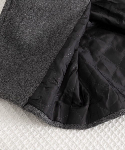 Miniministore(ミニミニストア)の「中綿 チェスターコート レディース 韓国風(トレンチコート・レディース・ブラック/ダークグレー・2XL/L/XL)」の21枚目の写真