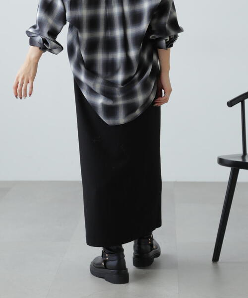 FREE'S MART（フリーズマート）の「[MFM]フロントジップストレートスカート（スカート・レディース・ブラック/グレー・SMALL/MEDIUM）」の10枚目の写真