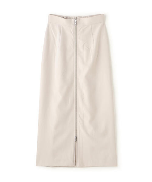 FREE'S MART（フリーズマート）の「[MFM]フロントジップストレートスカート（スカート・レディース・ブラック/グレー・SMALL/MEDIUM）」の4枚目の写真