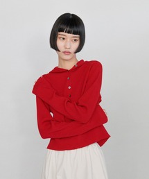 yuw | フードリブニットプルオーバー　 289067(ニット/セーター)