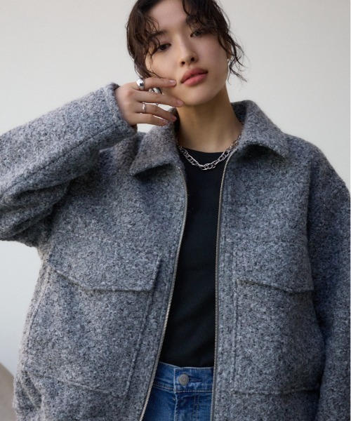 セール】ブークレビッグポケットコート（ブルゾン）｜AZUL BY MOUSSY