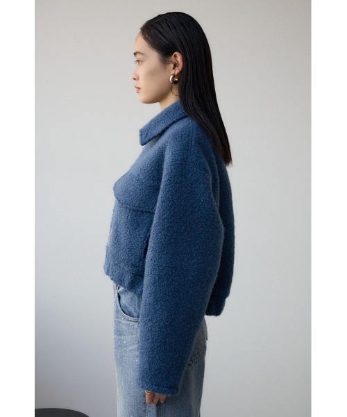 AZUL by moussy(アズールバイマウジー)の「ブークレビッグポケットコート(ブルゾン・レディース・ブルー/杢グレー・SMALL/MEDIUM)」の19枚目の写真