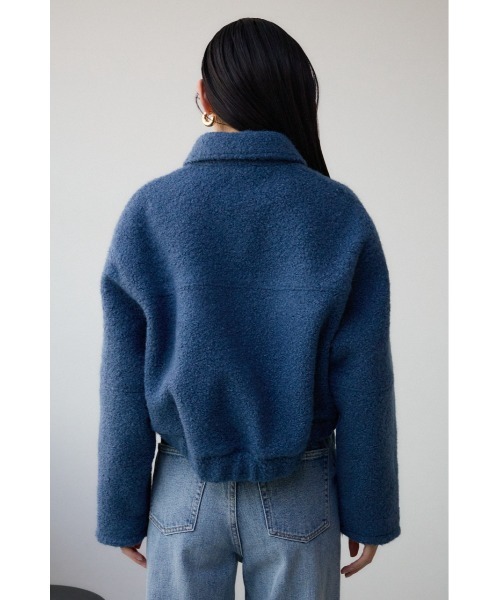 AZUL by moussy(アズールバイマウジー)の「ブークレビッグポケットコート(ブルゾン・レディース・ブルー/杢グレー・SMALL/MEDIUM)」の18枚目の写真
