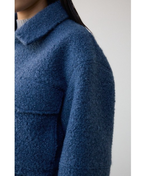 AZUL by moussy(アズールバイマウジー)の「ブークレビッグポケットコート(ブルゾン・レディース・ブルー/杢グレー・SMALL/MEDIUM)」の16枚目の写真