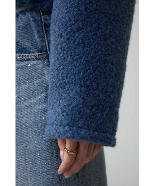 AZUL by moussy(アズールバイマウジー)の「ブークレビッグポケットコート(ブルゾン・レディース・ブルー/杢グレー・SMALL/MEDIUM)」の15枚目の写真