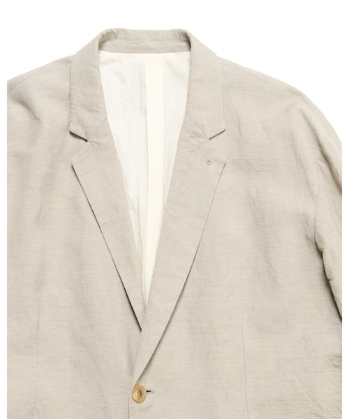 LINEN WOOL RELAX FIT 1BUTTON BLAZER（テーラードジャケット