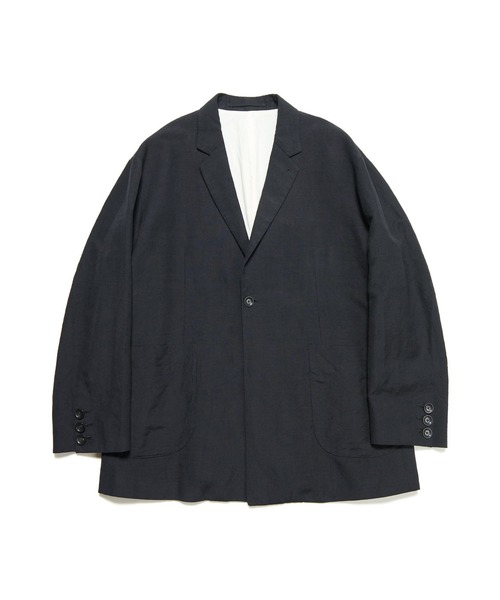 LINEN WOOL RELAX FIT 1BUTTON BLAZER（テーラードジャケット