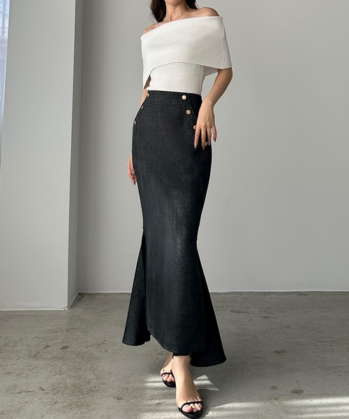 SENEE slit mermaid skirt (スリットマーメイドスカート) slit mermaid skirt（スリットマーメイドスカート）（スカート