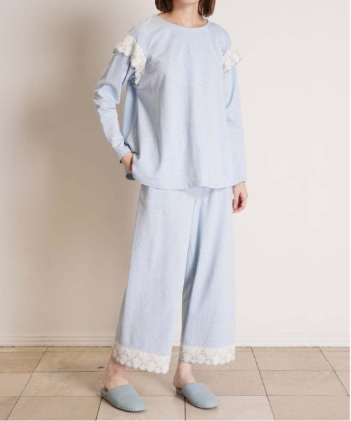 KID BLUE（キッドブルー）の「キッドブルー -ミモザレースインレイ -長袖トップス -KRBN516 -kidblue（その他トップス・レディース・サックスブルー/アイボリー・M/L）」の4枚目の写真