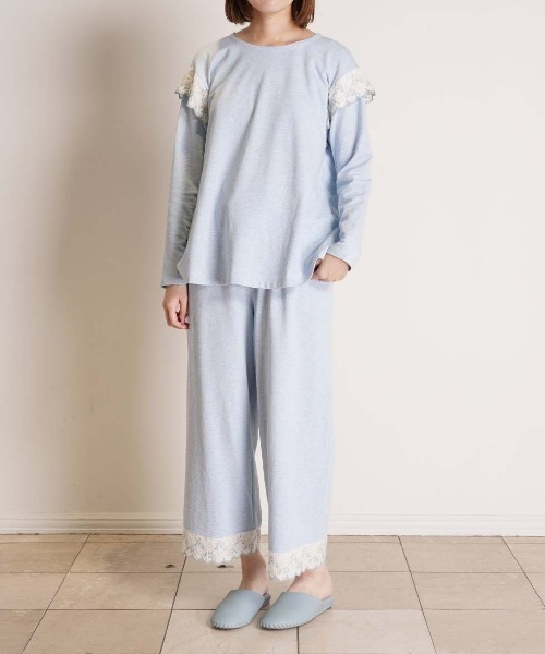 KID BLUE（キッドブルー）の「キッドブルー -ミモザレースインレイ -長袖トップス -KRBN516 -kidblue（その他トップス・レディース・サックスブルー/アイボリー・M/L）」の5枚目の写真