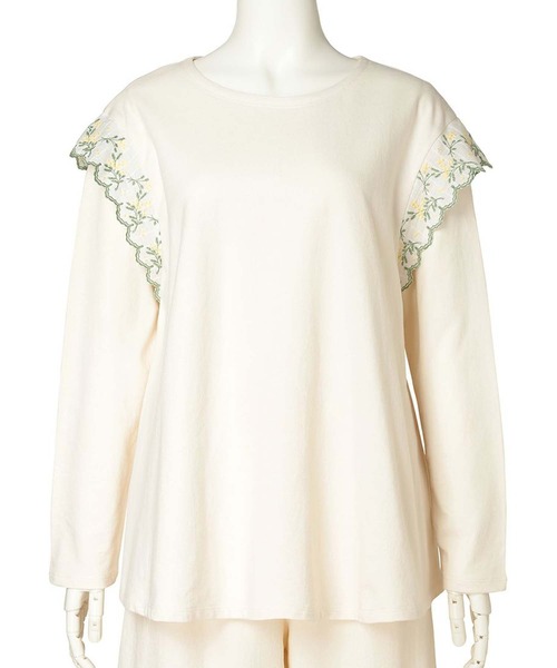 KID BLUE（キッドブルー）の「キッドブルー -ミモザレースインレイ -長袖トップス -KRBN516 -kidblue（その他トップス・レディース・サックスブルー/アイボリー・M/L）」の7枚目の写真