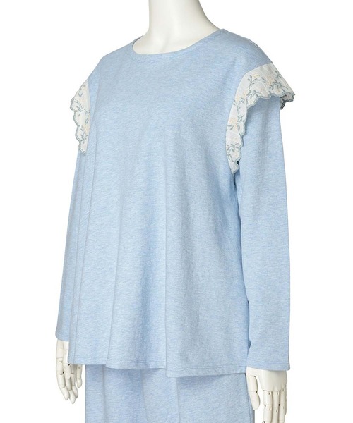 KID BLUE（キッドブルー）の「キッドブルー -ミモザレースインレイ -長袖トップス -KRBN516 -kidblue（その他トップス・レディース・サックスブルー/アイボリー・M/L）」の11枚目の写真