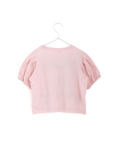 MAKE YOUR DAY(メイクユアデイ)の「ママとおそろい リボンパフスリーブ半袖Tシャツ■80~140cm(Tシャツ/カットソー・キッズ・ブラック/ピンク/オフホワイト・140/130/110/90/120/80/100)」の13枚目の写真