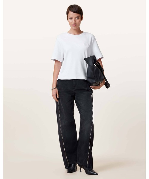 ALLSAINTS(オールセインツ)の「LOVER LISA EMBROIDERED T-SHIRT | LOVER LISA 刺繍 Tシャツ(Tシャツ/カットソー・レディース・ホワイト・XS/S/M/L)」の3枚目の写真