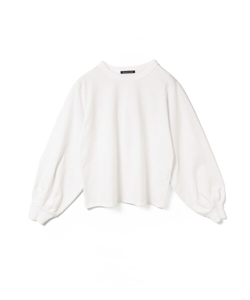 mizuiroind（ミズイロインド）の「mizuiro ind パフスリーブロングT（Tシャツ/カットソー・レディース・ホワイト/ライトグレー/ブルーグレー/アイボリー/ブラック/グレー/カーキ/ベージュ/オフホワイト/ホワイト系その他・FREE）」の5枚目の写真