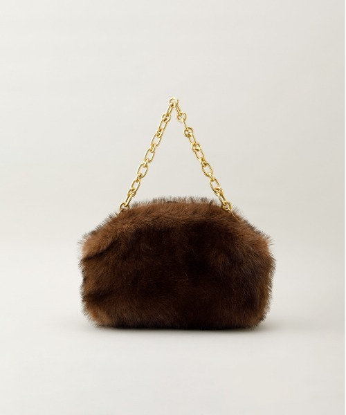 LE VERNIS（ル・ベルニ）の「LE VERNIS(ル・ベルニ)Renard big clutch（クラッチバッグ・レディース・ベージュ/ブラウン/チャコールグレー・FREE）」の2枚目の写真