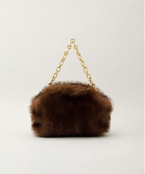 LE VERNIS（ル・ベルニ）の「LE VERNIS(ル・ベルニ)Renard big clutch（クラッチバッグ・レディース・ベージュ/ブラウン/チャコールグレー・FREE）」の9枚目の写真