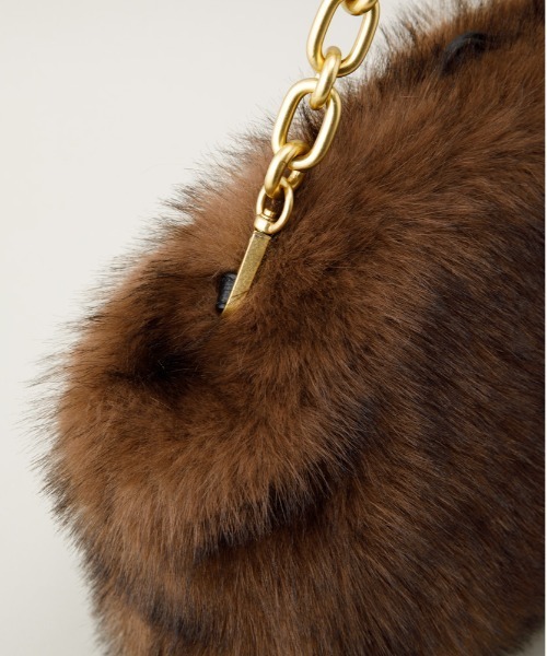 LE VERNIS（ル・ベルニ）の「LE VERNIS(ル・ベルニ)Renard big clutch（クラッチバッグ・レディース・ベージュ/ブラウン/チャコールグレー・FREE）」の11枚目の写真