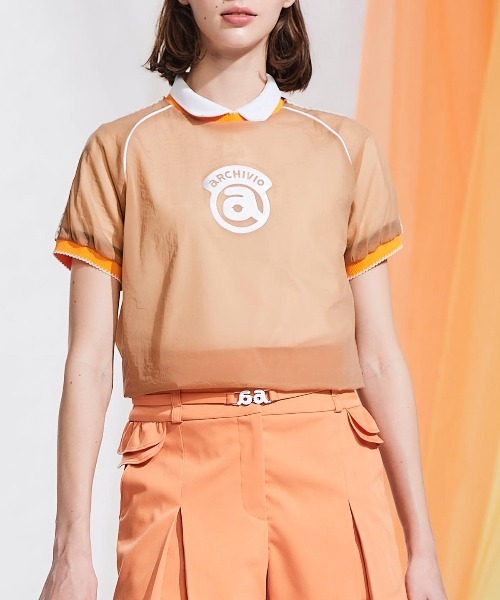 グランドセール LADIES>シアー半袖プルオーバー（Tシャツ/カットソー メンズウェア