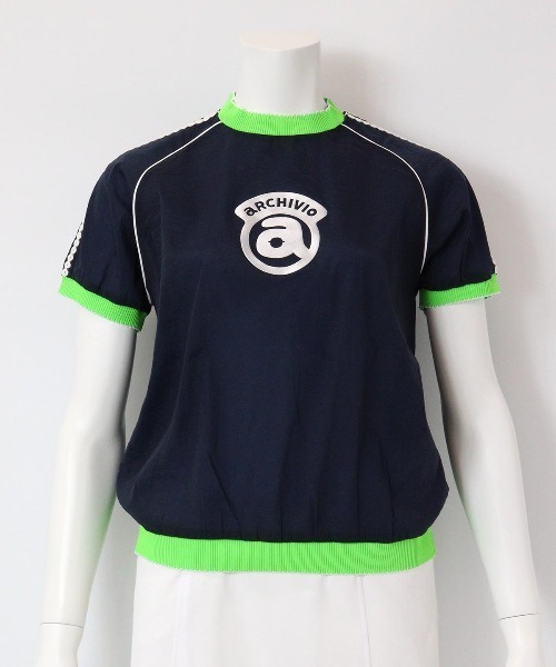 archivio(アルチビオ)の「<LADIES>シアー半袖プルオーバー(Tシャツ/カットソー・レディース・ネイビー/キャメル/ライトグリーン・S/M/L)」の5枚目の写真